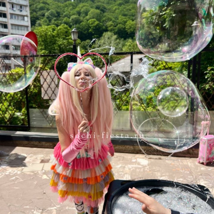 Шоу мыльных пузырей в Ставрополи