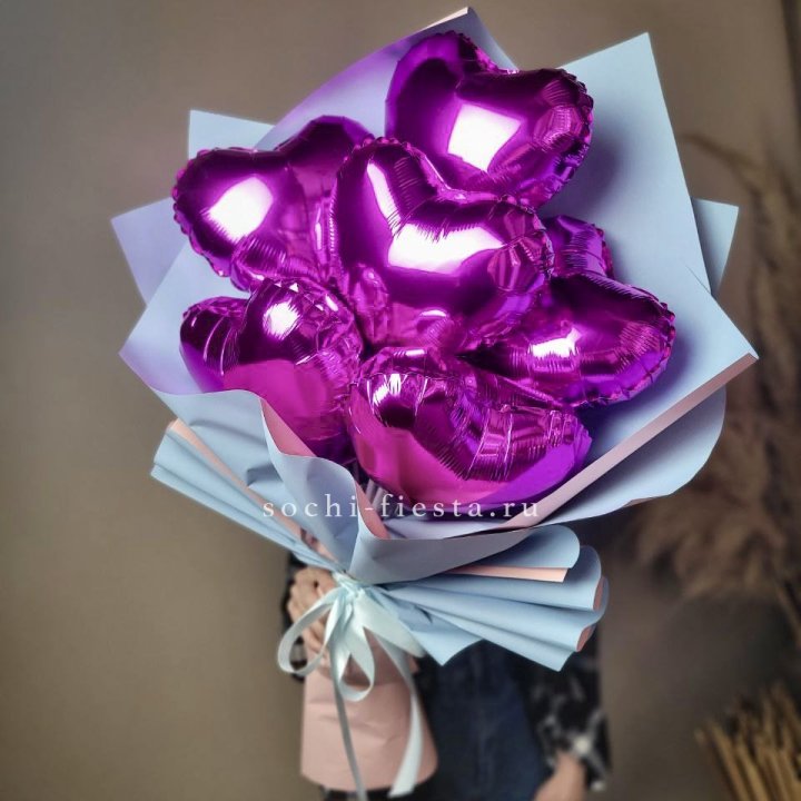 Букет из шаров сердец  в Ставрополи