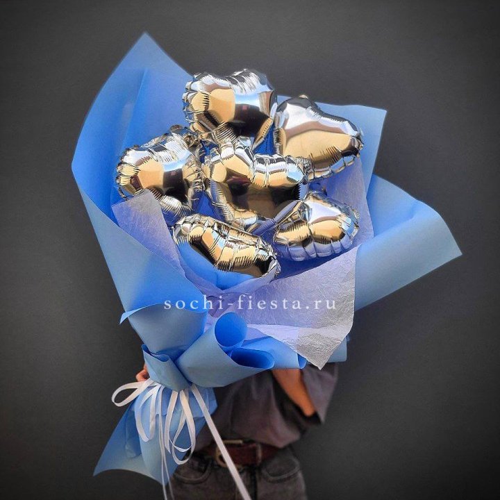 Букет из шаров сердец  №2 в Ставрополи