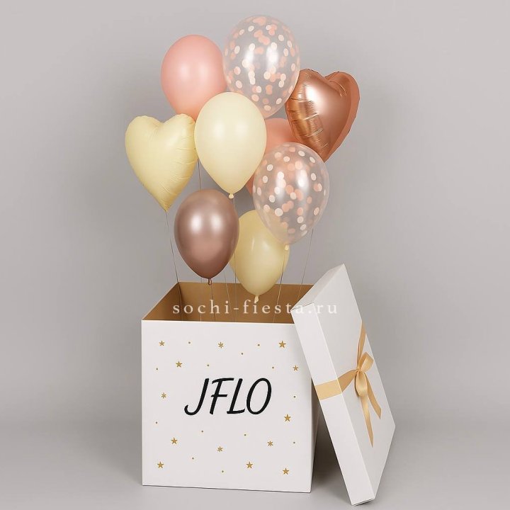 Коробка-сюрприз с шарами №2 в Ставрополи