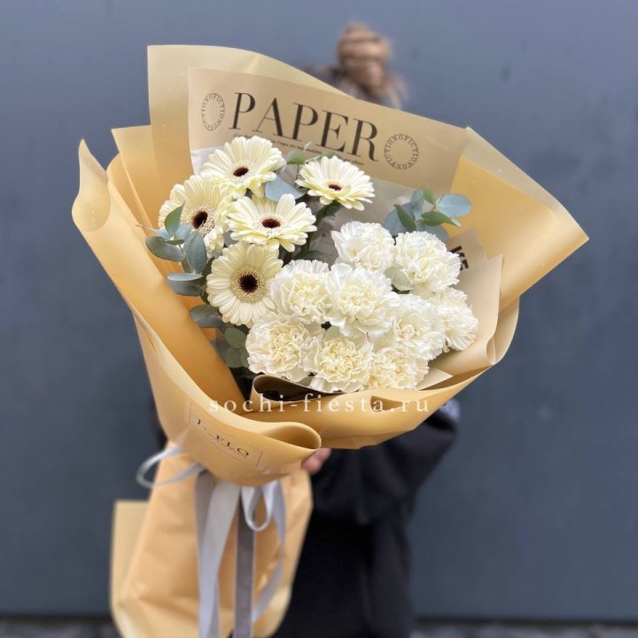  Букет с диантусами и герберами в Ставрополи