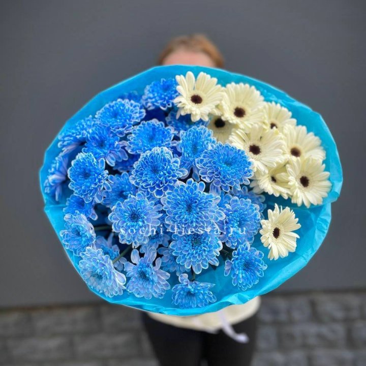 Букет хризантем и гербер в Ставрополи