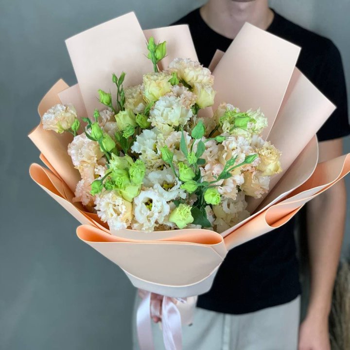 Букет эустом "Крем" в Ставрополи