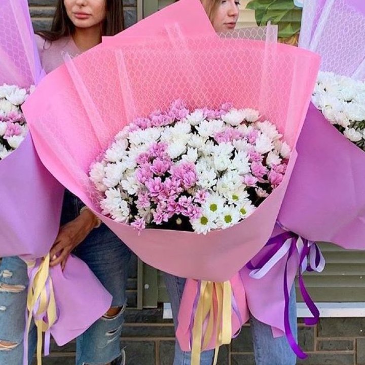 Букет хризантем №3 в Ставрополи