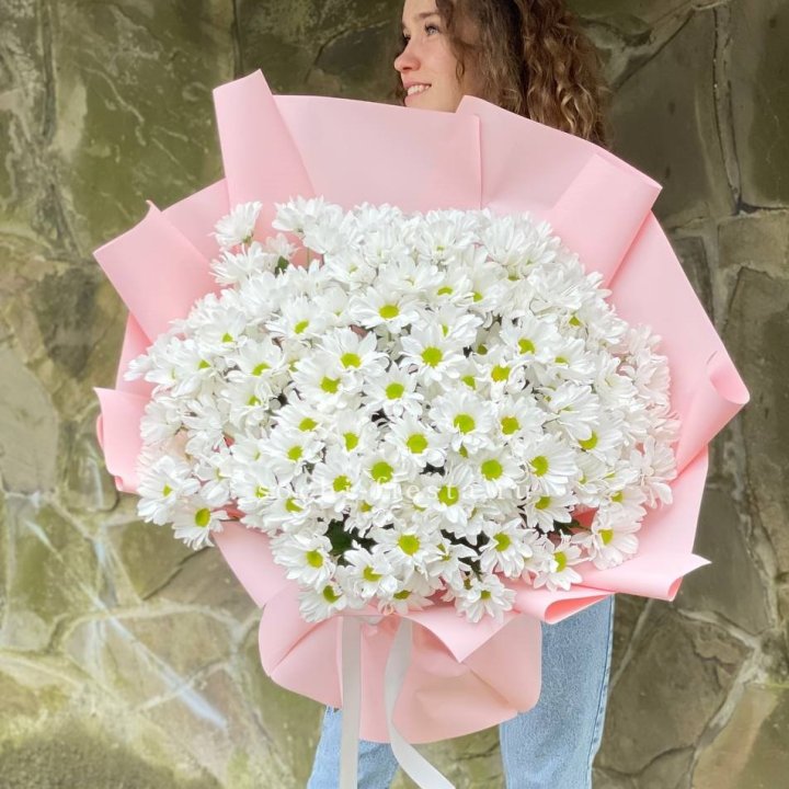  Букет хризантем "Крем" в Ставрополи