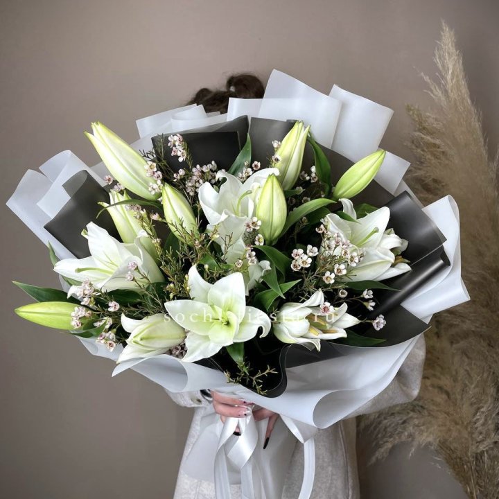Букет лилий Снежная королева в Ставрополи