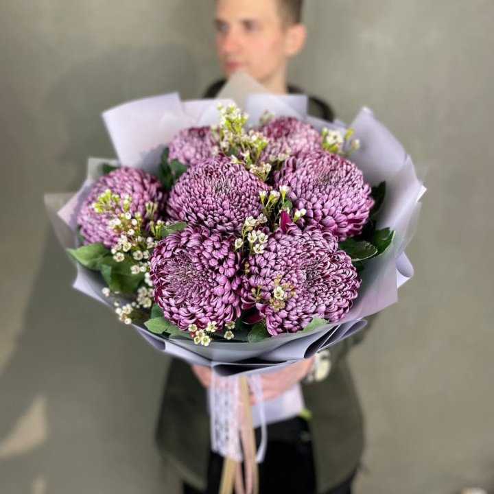 Букет хризантем "Палермо" в Ставрополи