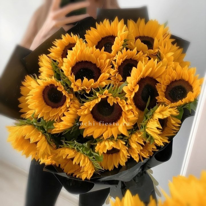 Букет подсолнухов "Гига" в Ставрополи