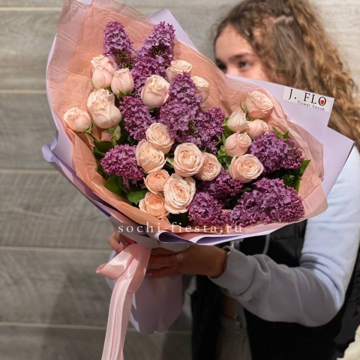 Букет "Лиловая весна" в Ставрополи