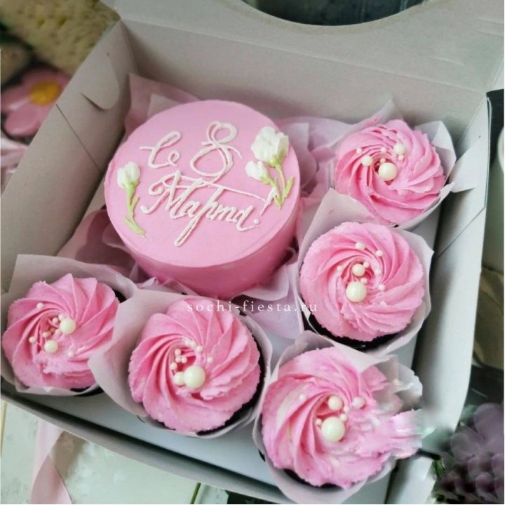 Капкейки и бенто-торт "8 марта!" в Ставрополи