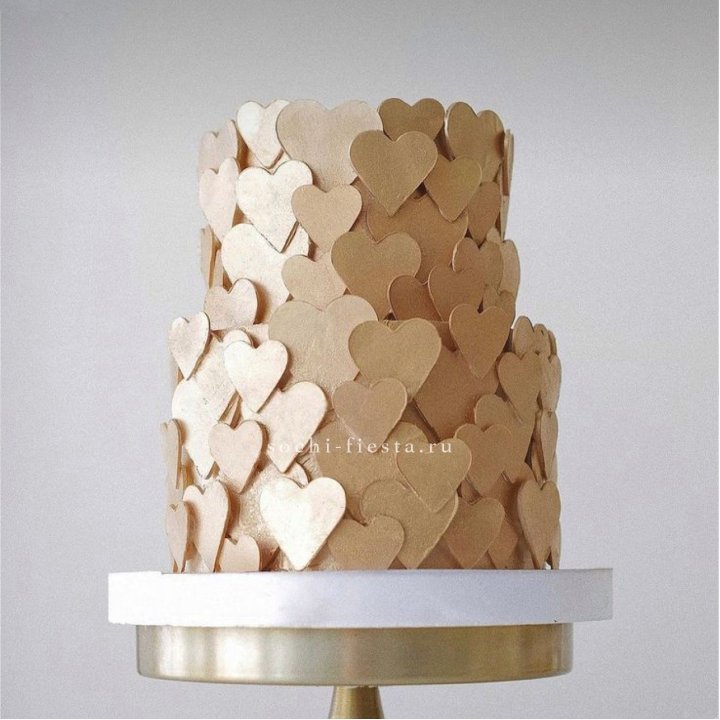 Торт "Hearts" gold в Ставрополи