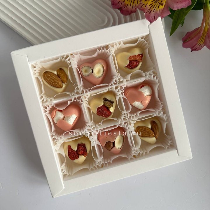Набор конфет из бельгийского шоколада Сердца в Ставрополи