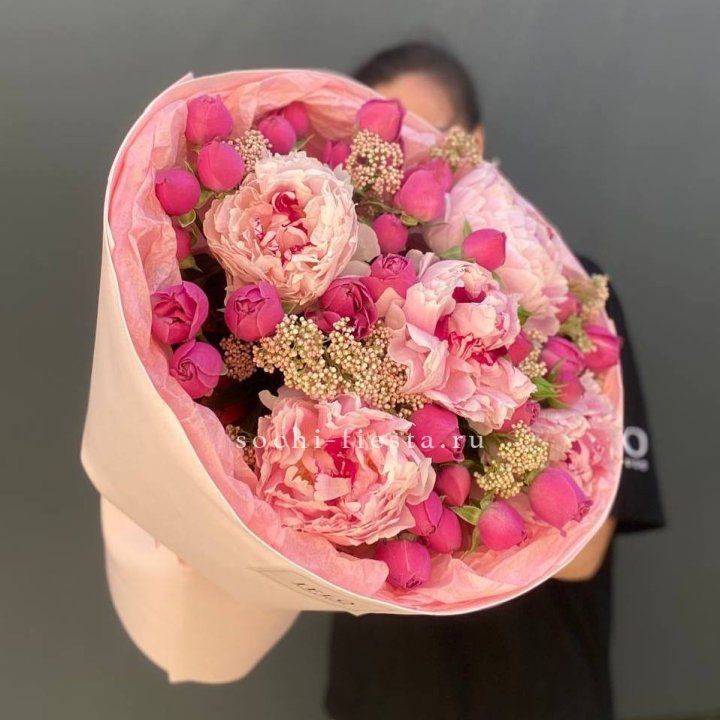  Букет с пионами "Преференс" в Ставрополи