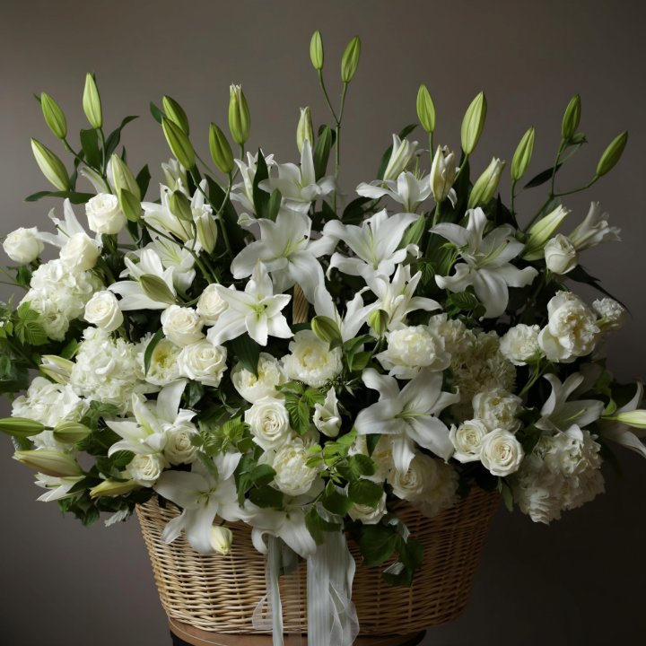Цветочная корзина макси №3 в Ставрополи