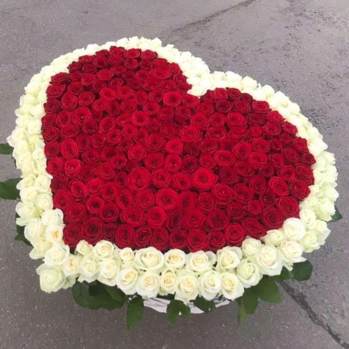 333 розы в корзине в Ставрополи