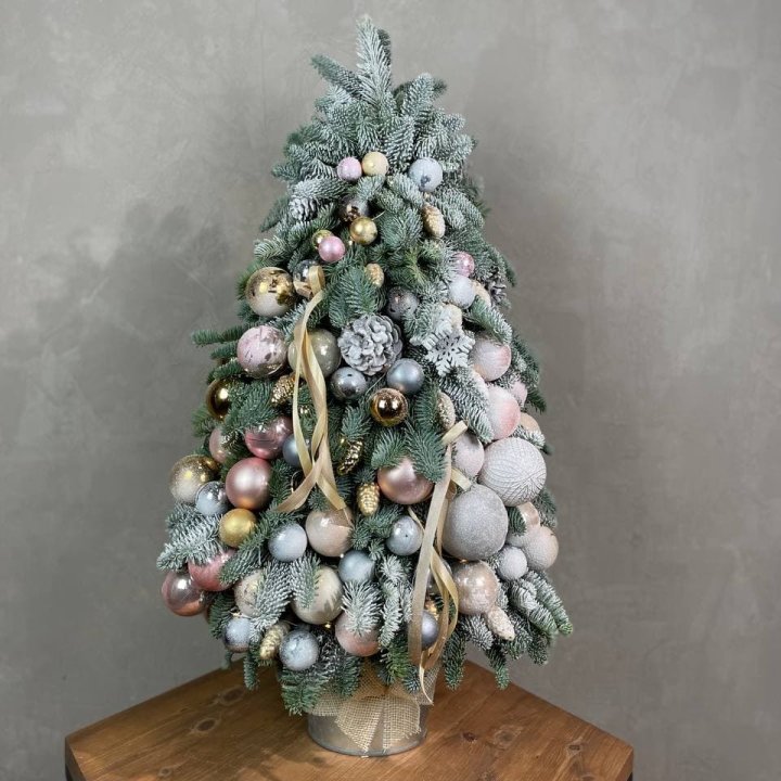 Новогодняя ёлка из веток датского нобилиса в Ставрополи