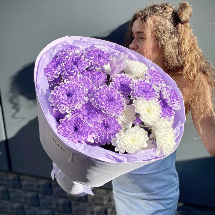  Букет хризантем "Сирена" в Ставрополи