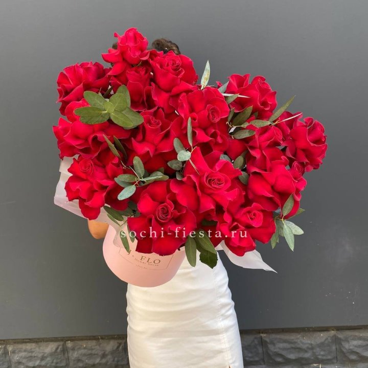 Бокс из 17 французских роз в Ставрополи