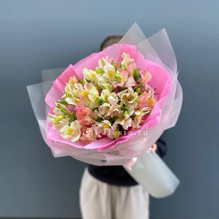 букет альстромерий "Черри" в Ставрополи