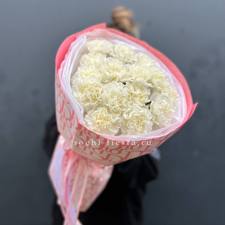 Белые диантусы №2 в Ставрополи