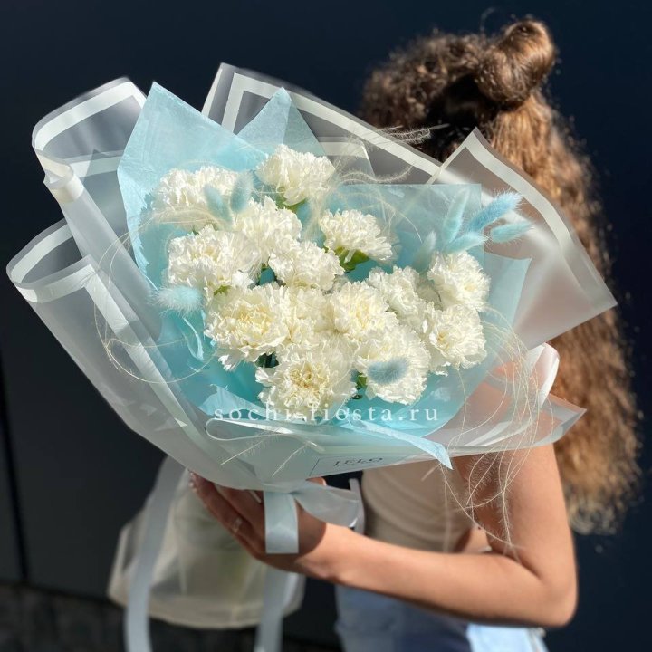 Воздушный букет из диантусов  в Ставрополи