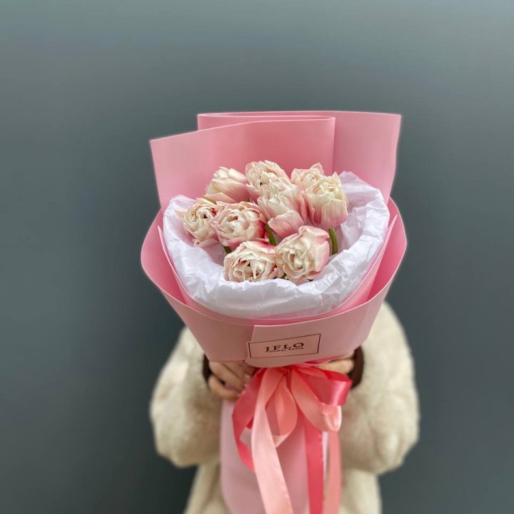 9 нежных тюльпанов в Ставрополи