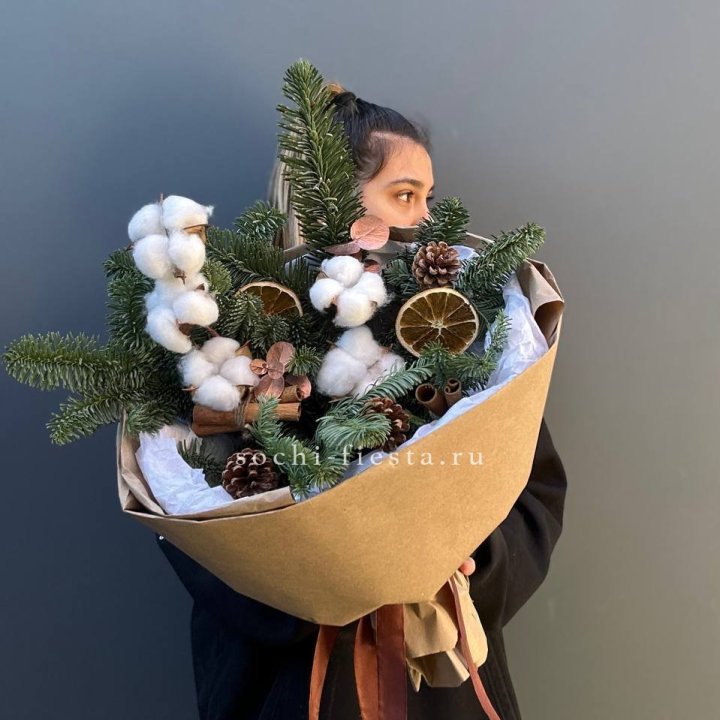 Зимний букет с нобилисом в Ставрополи