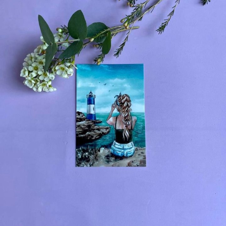 Открытка к букету "Океан" в Ставрополи