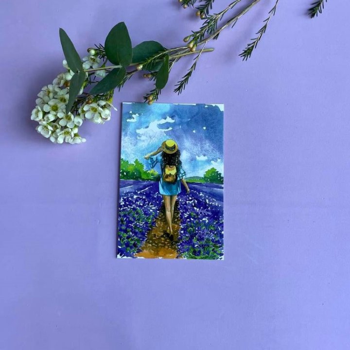 Открытка к букету "Цветочная дорога" в Ставрополи