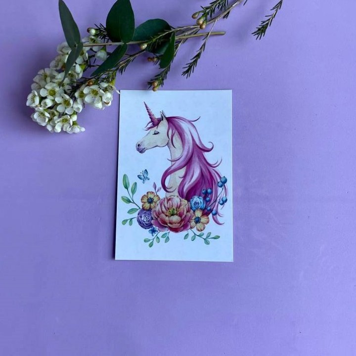 Открытка к букету "Единорог" в Ставрополи