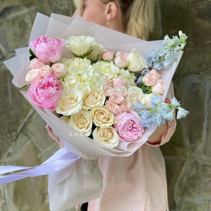 Букет с пионами "Богема" в Ставрополи