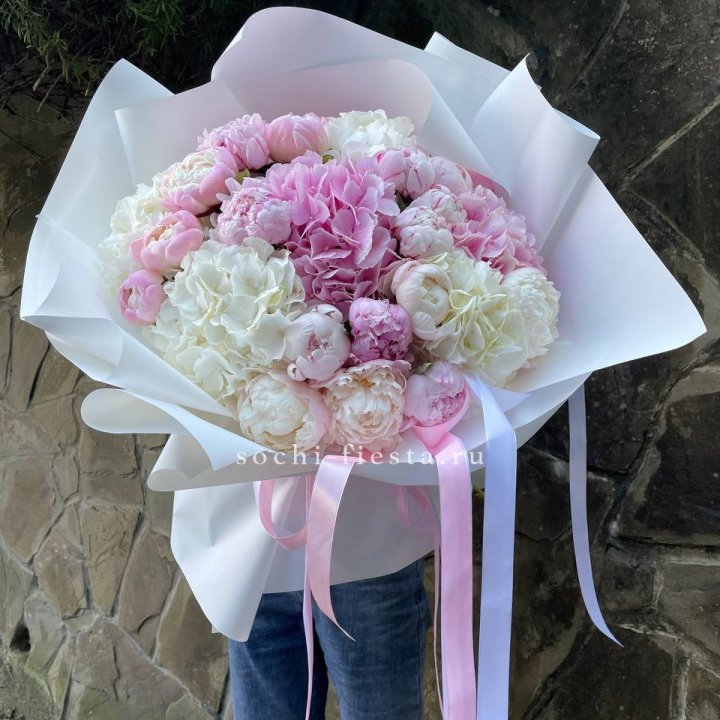 Букет "Пионы и Гортензии" в Ставрополи