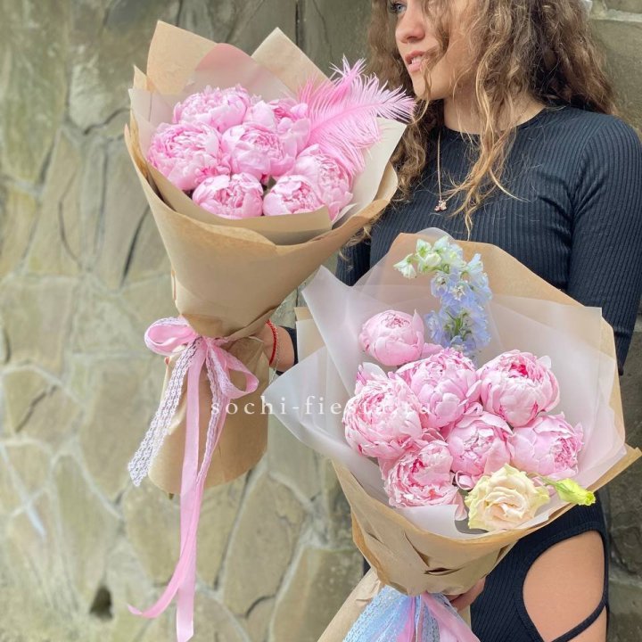 7 зефирных пионов  в Ставрополи