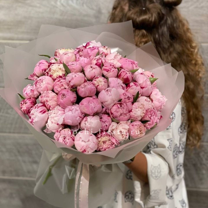 51 розовый пион в Ставрополи