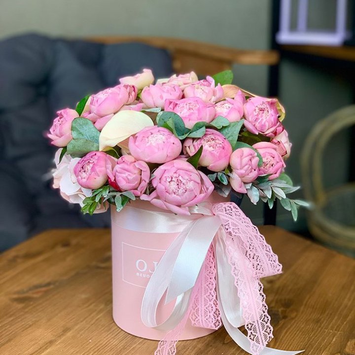 Композиция с пионами №1 в Ставрополи