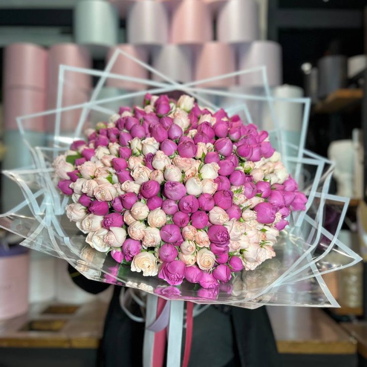 101 кустовая пионовидная роза в Ставрополи