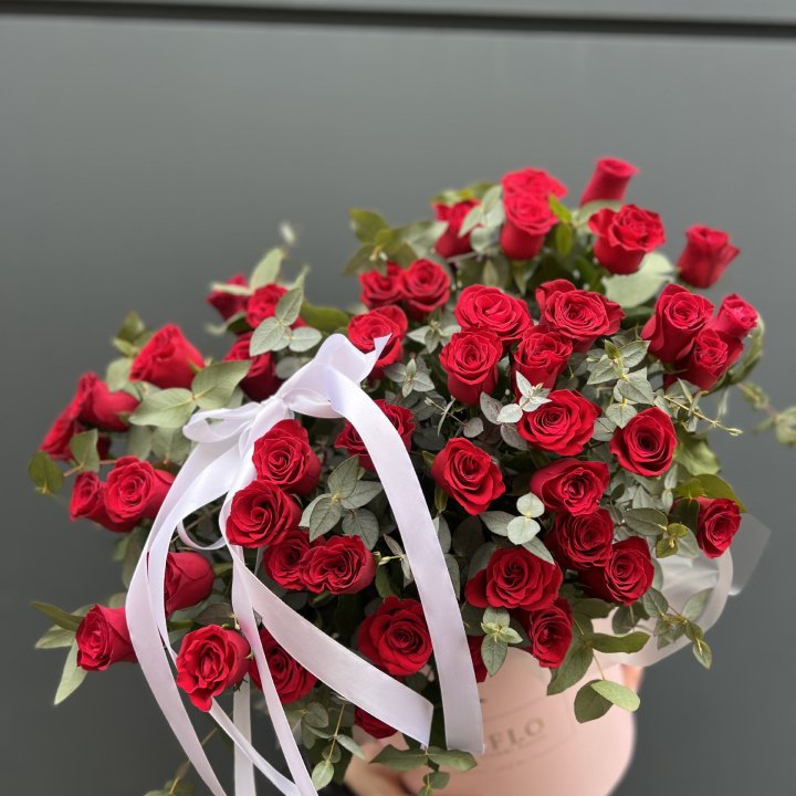 45 Красных роз в боксе "Сеньёрита" в Ставрополи