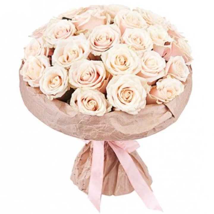 25 кремовых роз "Craft" в Ставрополи