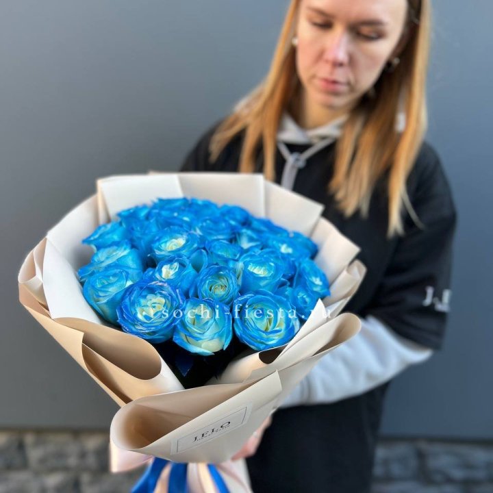 Букет синих роз блю логан в Ставрополи