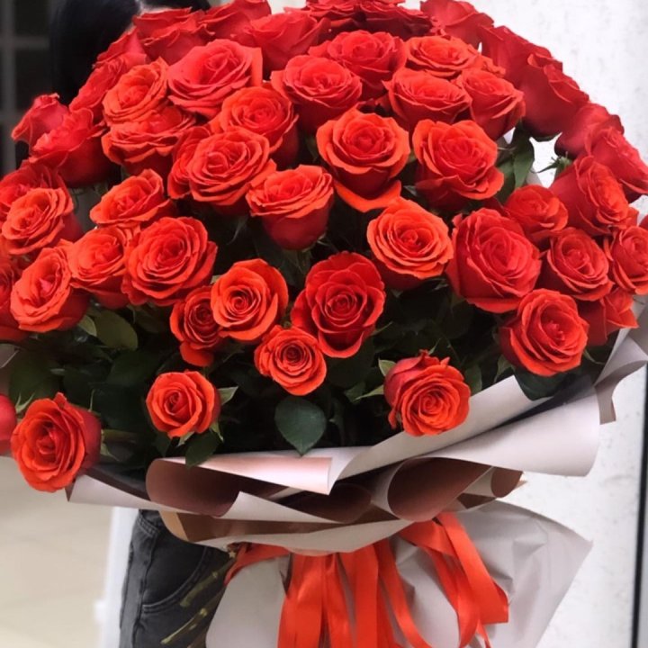 Букет высоких эквадорских роз  в Ставрополи