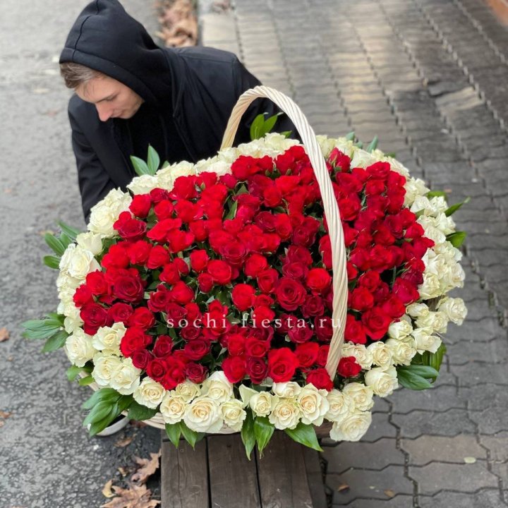 201  роза в корзине   в Ставрополи