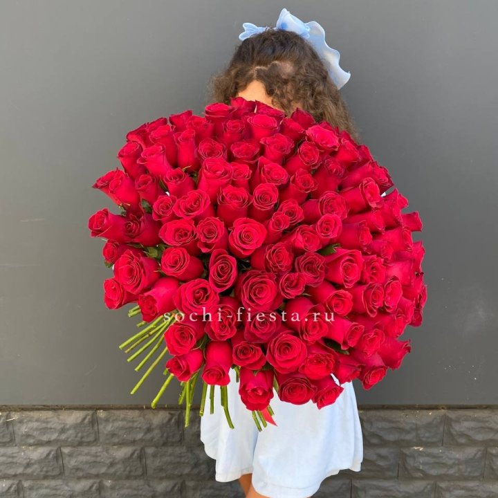 101 красная роза в Ставрополи