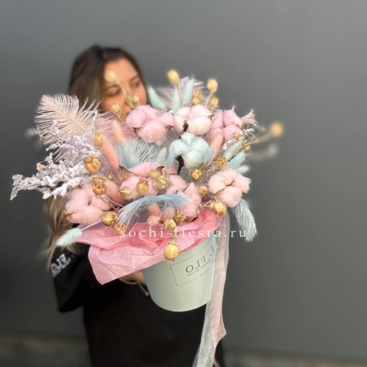 Авторский бокс с сухоцветами №2 в Ставрополи