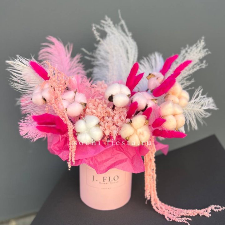 Авторский бокс с сухоцветами №1 в Ставрополи