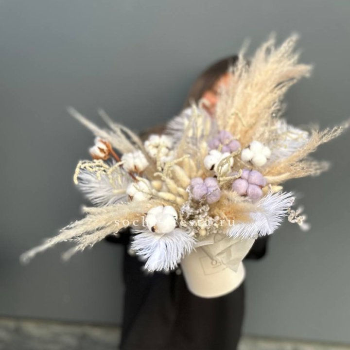 Авторский бокс с сухоцветами №3 в Ставрополи