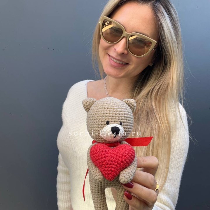 Мишка с сердцем ручной работы в Ставрополи