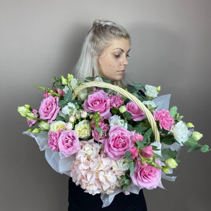 Цветочная корзина № 5 в Ставрополи