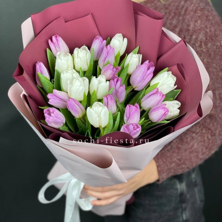 25 тюльпанов микс в Ставрополи
