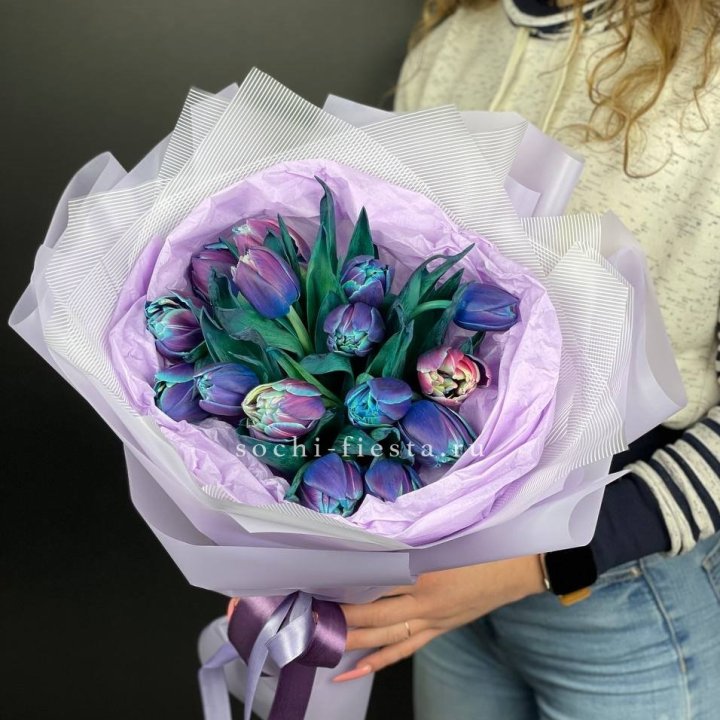 Букет тюльпанов "Пандора" в Ставрополи