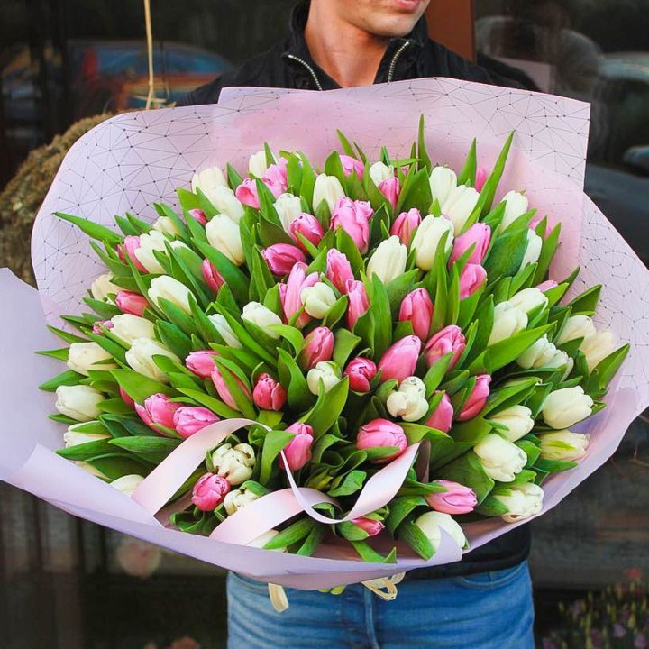 101 тюльпан микс в Ставрополи